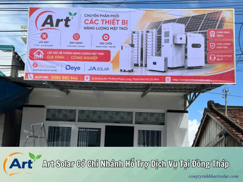 Art Solar Mở Rộng Chi Nhánh Hỗ Trợ Dịch Vụ Điện Năng Lượng Mặt Trời Tại Đồng Tháp