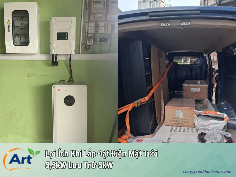 Bàn Giao Công Trình Điện Mặt Trời 5.5kW Lưu Trữ 5kW Tại Tam Nông – Đồng Tháp
